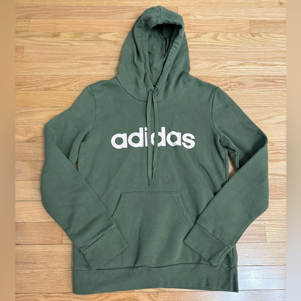 Green Adidas Hoodie with Pink Letters NWOT